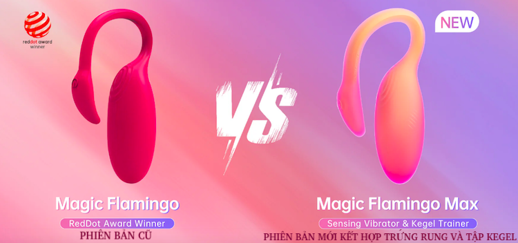 Trứng rung Magic Motion Flamingo Max kết nối app thông minh